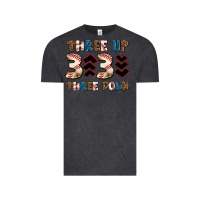 Vintage Black three up three down Vintage Tee - AdoDesignShop