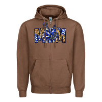 Chestnut cheer mom Zipper Hoodie - NancyCooperArtShop