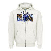Oatmeal Heather cheer mom Zipper Hoodie - NancyCooperArtShop