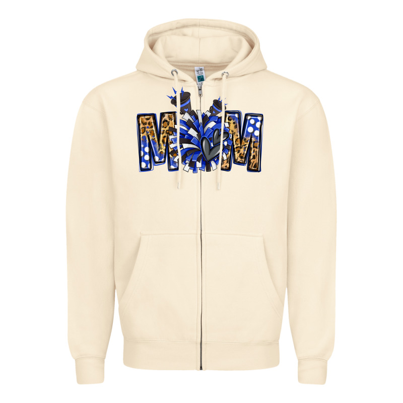 Cheer Mom Zipper Hoodie by NancyCooperArtShop | Teevron