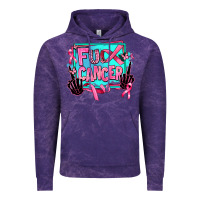 Cloud Purple fuck cancer Vintage Hoodie - AdoDesignShop