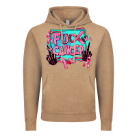 Vintage Coffee fuck cancer Vintage Hoodie - AdoDesignShop
