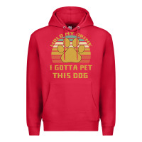Cardinal Hold My Drink I Gotta Pet This Dog Premium Hoodie - Bettercallsaul