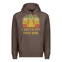 Coffee Hold My Drink I Gotta Pet This Dog Premium Hoodie - Bettercallsaul