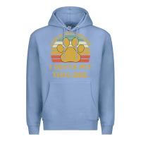 Colony Blue Hold My Drink I Gotta Pet This Dog Premium Hoodie - Bettercallsaul