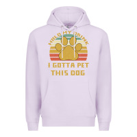 Lilac Hold My Drink I Gotta Pet This Dog Premium Hoodie - Bettercallsaul
