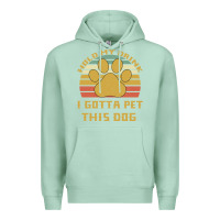 Seafoam Hold My Drink I Gotta Pet This Dog Premium Hoodie - Bettercallsaul