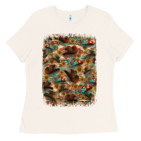 Bone western  background Ladies Tee - RanaPortraitStore