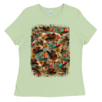 Matcha western  background Ladies Tee - RanaPortraitStore
