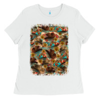 White western  background Ladies Tee - RanaPortraitStore
