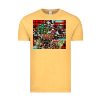 Vintage Mustard christmas reinder Vintage Tee - JahusDesignShop