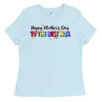 Baby Blue happy mother's to the best mom Ladies Tee - JahusDesignShop