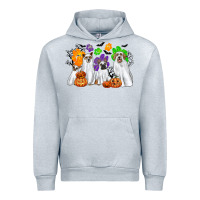 Heather Grey ghost dogs Urban Hoodie - CowGirlArtShop