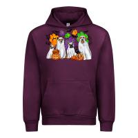 Mauve Wine ghost dogs Urban Hoodie - CowGirlArtShop