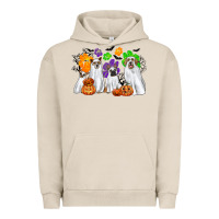 Pigment French Oak ghost dogs Urban Hoodie - CowGirlArtShop
