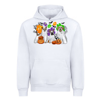 White ghost dogs Urban Hoodie - CowGirlArtShop