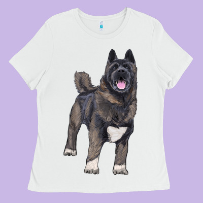 Ladies Tee American akita