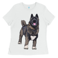 White American akita Ladies Tee - RanaPortraitStore