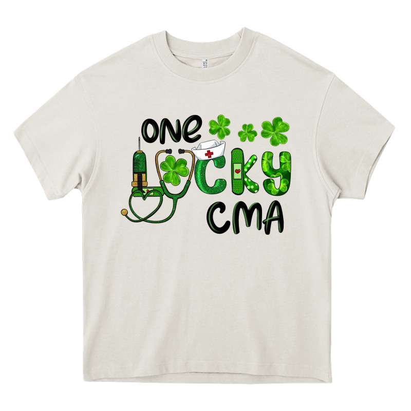 One Lucky Certified Medical Assistant Cma Heavy Core Tee by RanaPortraitStore | Teevron