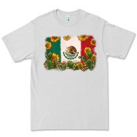 Dove Grey mexican flag Premium Tee - Zillion Design Studio