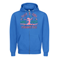 True Royal just a girl who loves gymnastics Zipper Hoodie - MaliasSmallBusiness