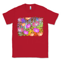Red colourful pumpkin background Classic Tee - AdoDesignShop