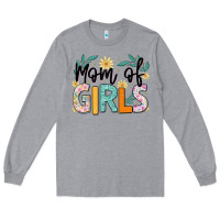 Heather Grey mom of girls Long Sleeve Tee - JahusDesignShop