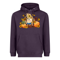 Plum fall scarecrow Heavyweight Hoodie - LillyAllenDesigns
