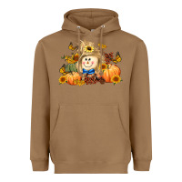 Toasted Coconut fall scarecrow Heavyweight Hoodie - LillyAllenDesigns