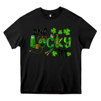 Black One Lucky Respiratory Terapist Heavy Core Tee - RanaPortraitStore