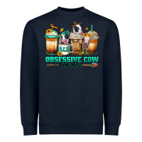 Navy ocd obsessive cow disorder coffee cups Heavyweight Sweatshirt - Jasminsmagicworld