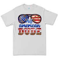 Dove Grey all american dude Premium Tee - texasbilliewilder