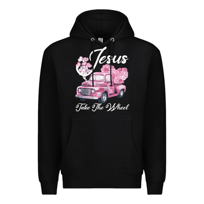 Leopard Floral Pink Car Jesus Take The Wheel Premium Hoodie by Bettercallsaul | Teevron