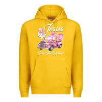 Lemon Leopard Floral Pink Car Jesus Take The Wheel Premium Hoodie - Bettercallsaul