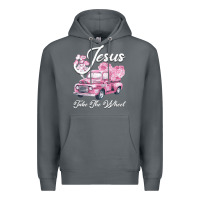 Rock Leopard Floral Pink Car Jesus Take The Wheel Premium Hoodie - Bettercallsaul