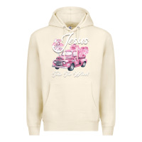 Tofu Leopard Floral Pink Car Jesus Take The Wheel Premium Hoodie - Bettercallsaul