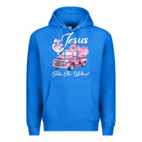 True Royal Leopard Floral Pink Car Jesus Take The Wheel Premium Hoodie - Bettercallsaul