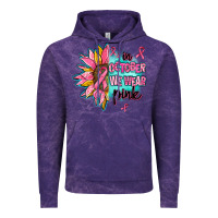 Cloud Purple sunflower in october we wear pink Vintage Hoodie - AdoDesignShop