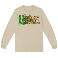 Mushroom love luck with clover Long Sleeve Tee - NancyCooperArtShop
