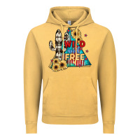 Vintage Mustard Wıld and Free Vintage Hoodie - JahusDesignShop