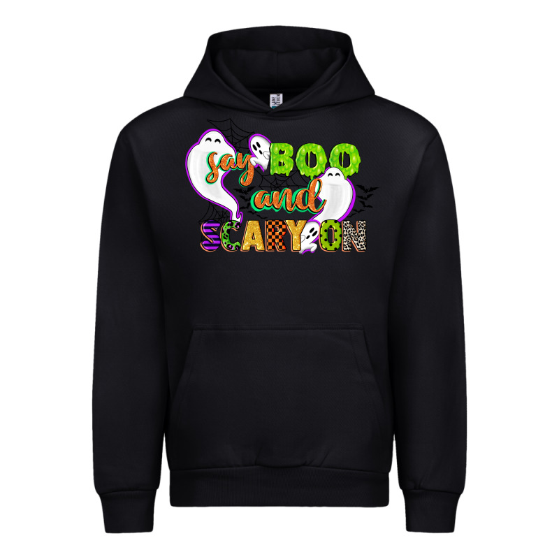 Say Boo And Scary On Urban Hoodie by CowGirlArtShop | Teevron