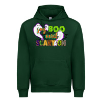 Forest Green say boo and scary on Urban Hoodie - CowGirlArtShop