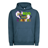 Pigment Midnight Navy say boo and scary on Urban Hoodie - CowGirlArtShop