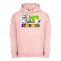 Pigment Salmon say boo and scary on Urban Hoodie - CowGirlArtShop