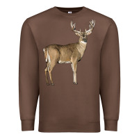Chestnut white tailed buck deer Premium Sweatshirt - LillyAllenDesigns