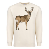 Sandshell white tailed buck deer Premium Sweatshirt - LillyAllenDesigns
