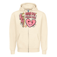 Sandshell happy valentine heart Zipper Hoodie - MaliasSmallBusiness
