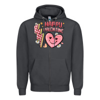 Smoke happy valentine heart Zipper Hoodie - MaliasSmallBusiness