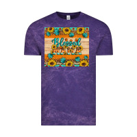 Cloud Purple Blessed mama Vintage Tee - Artiststas