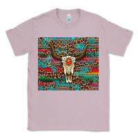 Lilac western serape leopard bull skull turquoise tumbler Classic Tee - Artiststas